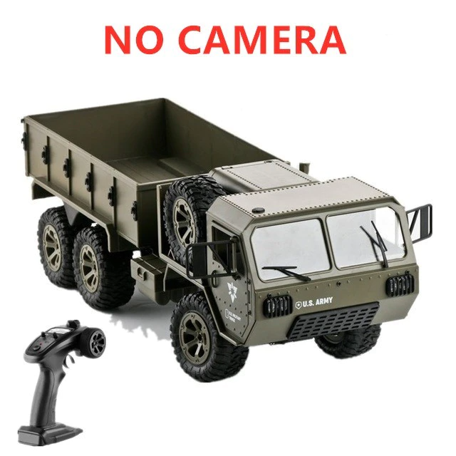 RC Truck FY004 Full Scale Wheeled Truck 1:12 Six Wheel Drive Cross Country Simulation Military Truck