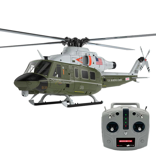 GOOSKY E2 UH-1Y Army Green VENOM RC Helicopter GPS 1:35 Air Rescue Aircraft Model Helicopter Army Green - RC Helicopter | FUNYAT
