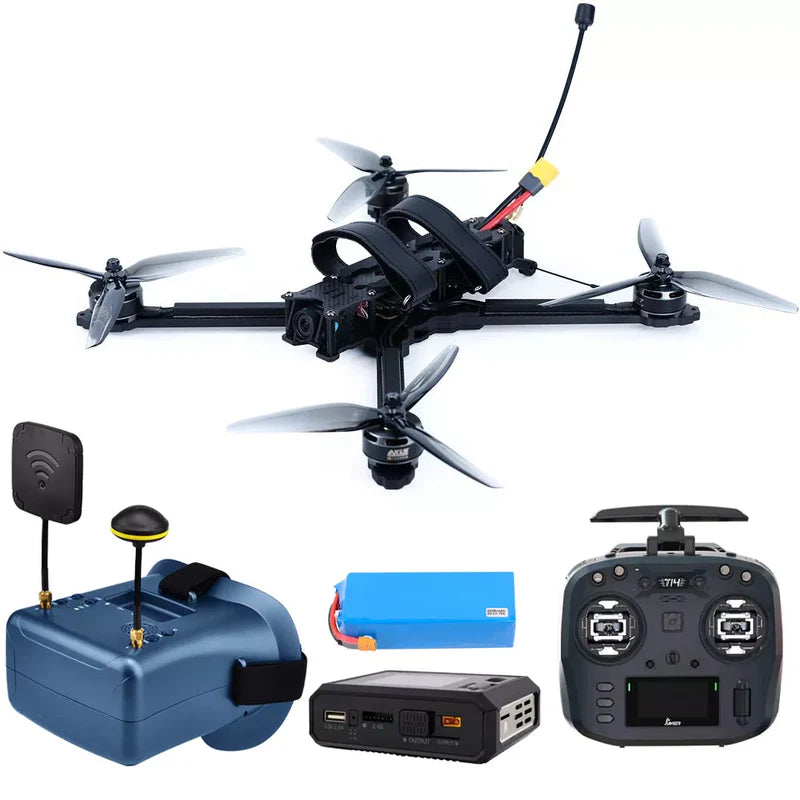 7inch FPV Drone Manta 7 X Lite Long Range Cinematic FPV Drone RTF Flying kit with Transmitter and Flight Goggles 7inch RTF Flying kit + LS-800D 1 Battery - FPV Drone | FUNYAT