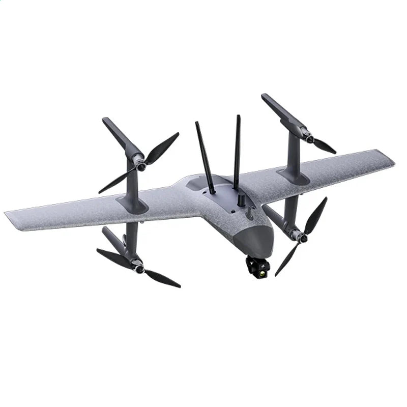 HEQUVA K8T-V2 VTOL UAV Flying Side View 1100mm Wingspan Fixed Wing | FUNYAT