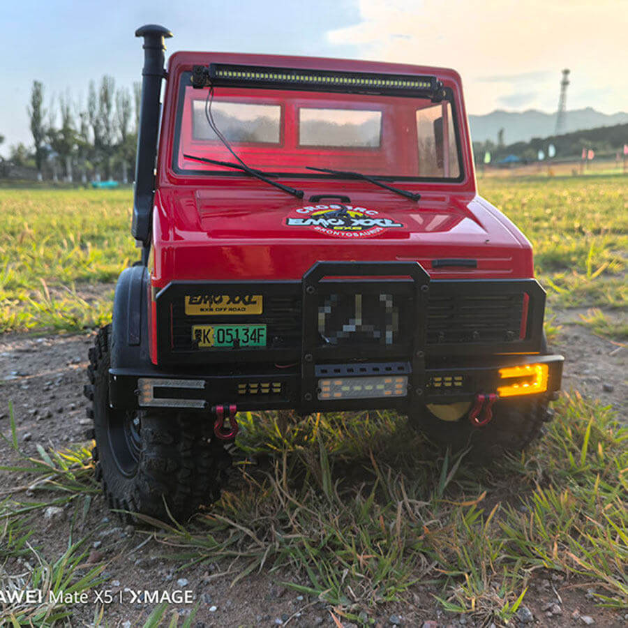 CROSSRC EMO XX XXL 1/6 RC Crawler Metal Front Bumper LED Light Mod Accessory - ACCESSORIES | FUNYAT