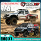 CROSSRC EMO X7 1/8 Scale 4WD Brushless RC Rock Crawler Metallic Silver Body Front View
