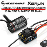 Hobbywing XeRun AXE Plus R3 135A ESC & Brushless Motor for 1/10 RC Crawler – FOC System Waterproof - RC Crawler Parts | FUNYAT