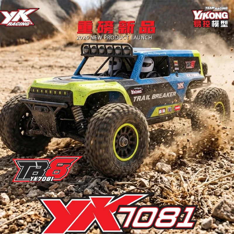 YIKONG YK7081 TB8 Trail Breaker red grey color option 4WD desert truck
