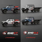 CROSSRC EMO X7 1/8 RC Rock Crawler Tackling Rocky Off-Road Trail Obstacle
