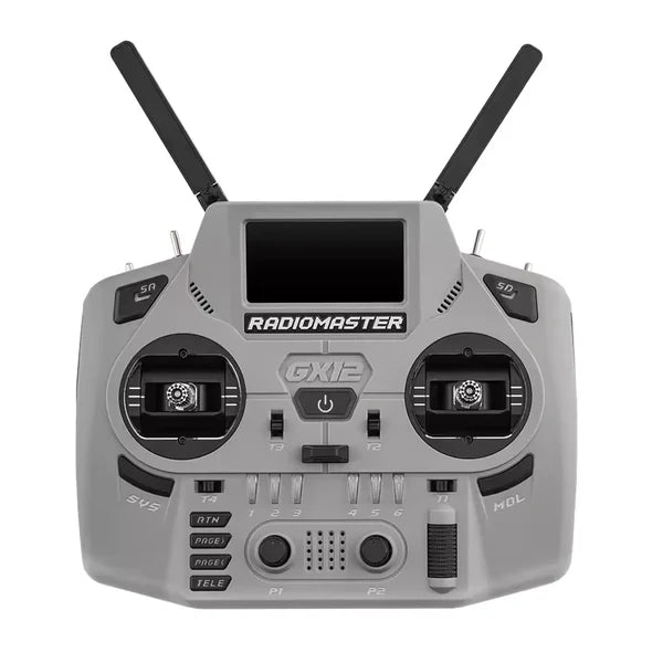 RadioMaster GX12 Crush ExpressLRS Radio Controller 1000Hz CNC Hall Gimbal Dual Band 16CH Transmitter for FPV Drones - RC Radio Controller | FUNYAT