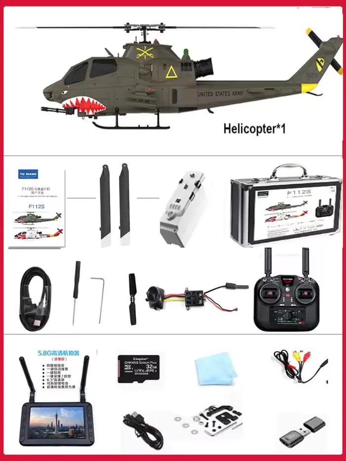 YUXIANG F112S AH-1 Cobra green RTF standard version main image
