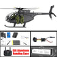 YUXIANG F118S MH-6 Little Bird 1/16 Scale 250-Class FPV RC Military Helicopter 5-Blade Flybarless GPS RTF Black With Camera - RC Helicopter | FUNYAT