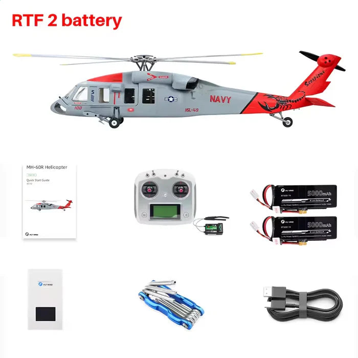FLYWING MH-60R Jayhawk 470L Scale RC Helicopter GPS ACE Flight Controller RTF MH-60R RTF 2 Battery - RC Helicopter | FUNYAT