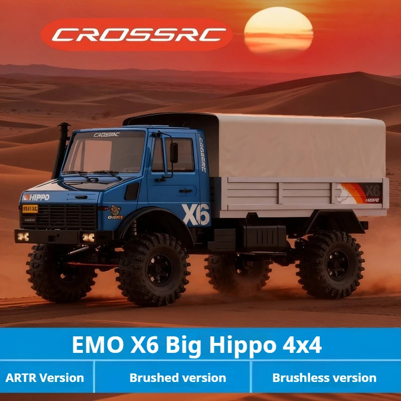 CROSSRC EMO X6 Big Hippo XL3 Big Wild Elephant 1/8 RC Car 4x4/6x6 Climbing Crawler Truck Off-Road Truck
