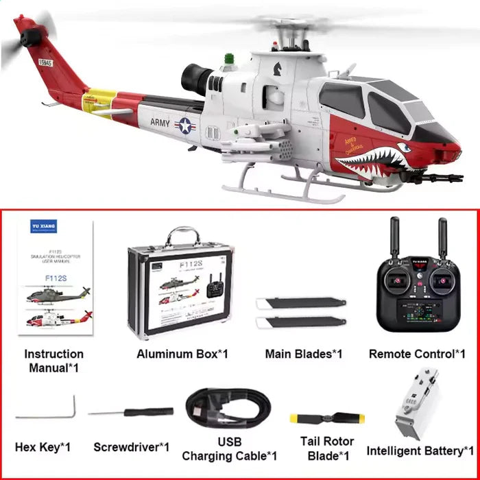 YUXIANG F112S AH-1 Cobra green RTF FPV camera version main image
