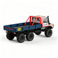 CROSSRC EMO XX Ultra Sword Dragon 4x4 1/6 RC crawler — rear view with ABS rally-style cargo box