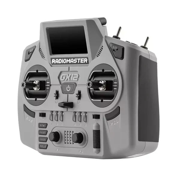 RadioMaster GX12 Crush ExpressLRS Radio Controller 1000Hz CNC Hall Gimbal Dual Band 16CH Transmitter for FPV Drones - RC Radio Controller | FUNYAT