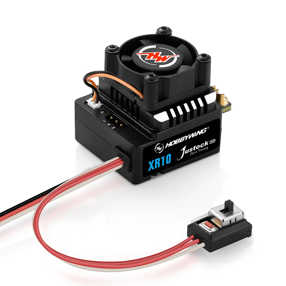 Hobbywing XeRun XR10 Justock G3S ESC — 60A 2S Sensored Brushless Speed Controller for 1/10 RC Cars - RC Car Parts & Electronics | FUNYAT