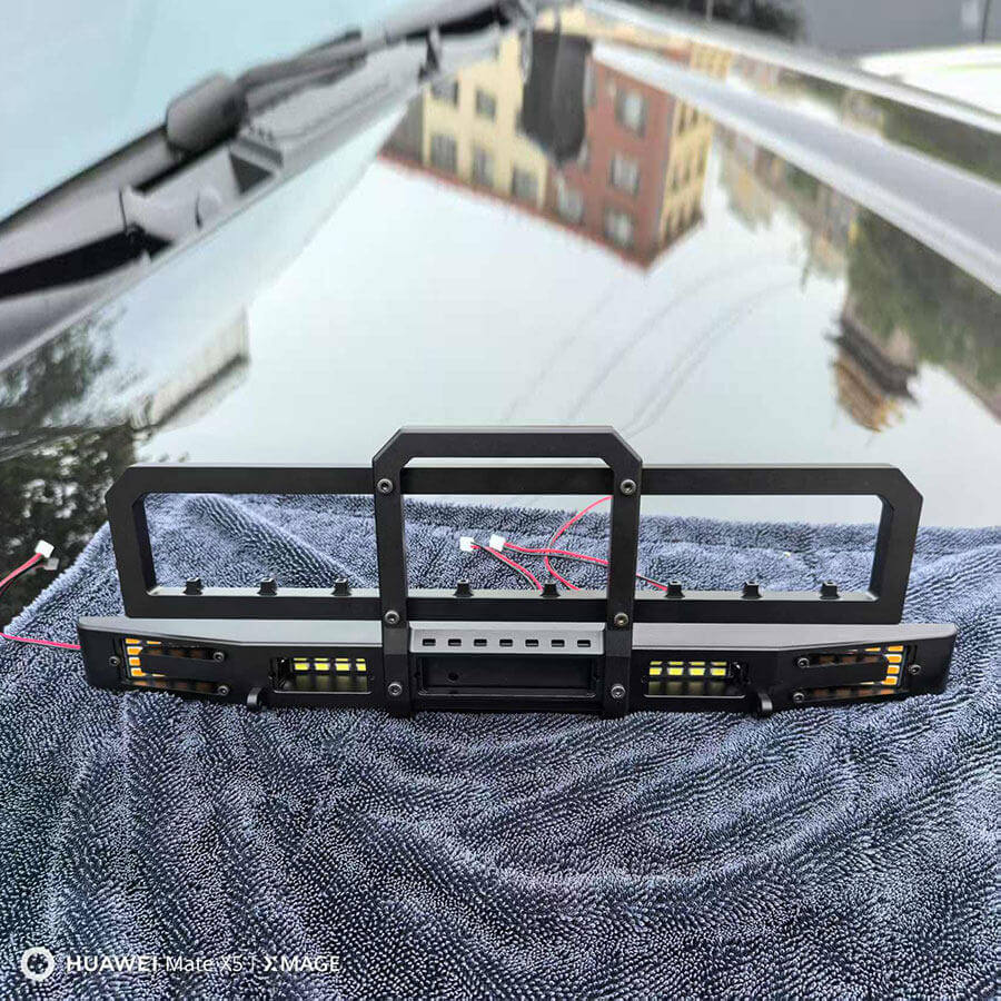 CROSSRC EMO XX XXL 1/6 RC Crawler Metal Front Bumper LED Light Mod Accessory - ACCESSORIES | FUNYAT