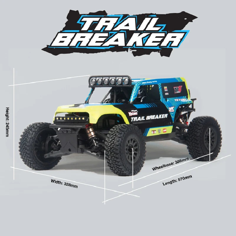 YIKONG YK7081 TB8 Trail Breaker roll cage front LED headlights roof spotlights detail
