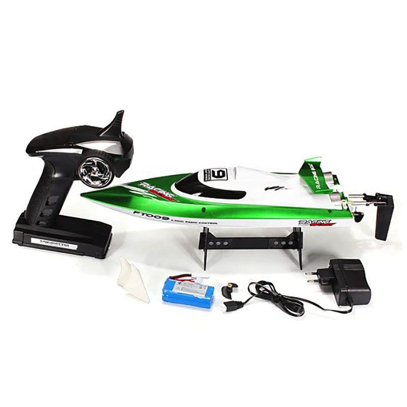 RC Boat FT009 2.4G 4CH Water Cooling 25kM/H High Speed RC Speedboat FUNYAT