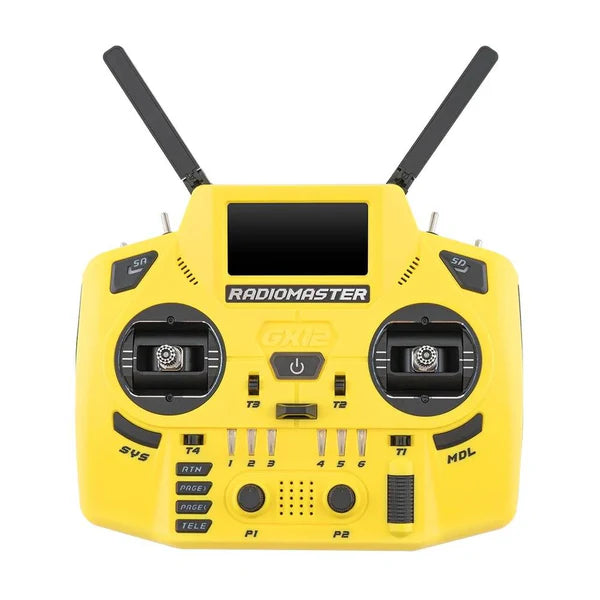 RadioMaster GX12 Crush ExpressLRS Radio Controller 1000Hz CNC Hall Gimbal Dual Band 16CH Transmitter for FPV Drones - RC Radio Controller | FUNYAT