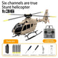 RCERA C123 EC135 RC Helicopter 4CH 6-Axis Gyro Direct drive dual brushless optical flow positioning Air pressure fixed altitude true ducted Helicopter