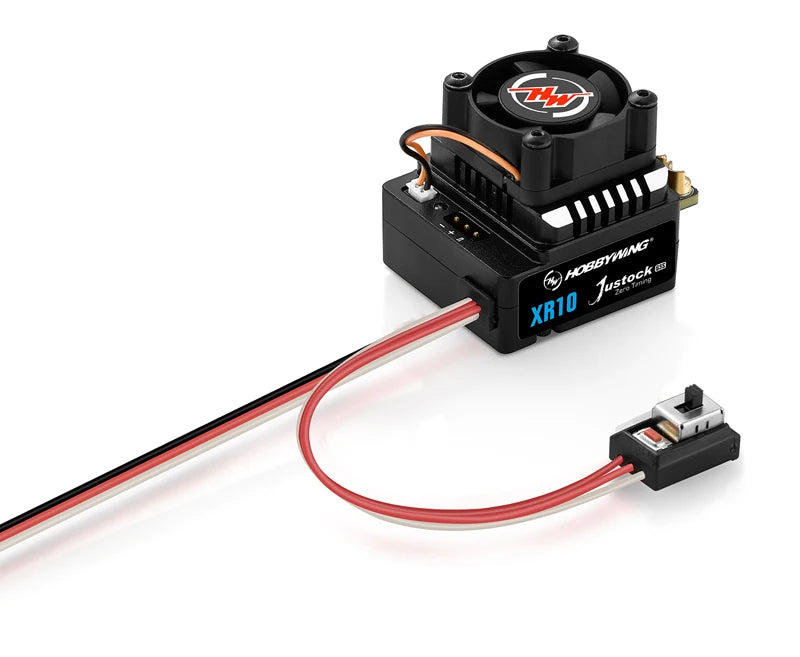 Hobbywing XeRun XR10 Justock G3S ESC — 60A 2S Sensored Brushless Speed Controller for 1/10 RC Cars - RC Car Parts & Electronics | FUNYAT