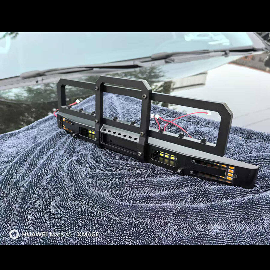 CROSSRC EMO XX XXL 1/6 RC Crawler Metal Front Bumper LED Light Mod Accessory - ACCESSORIES | FUNYAT