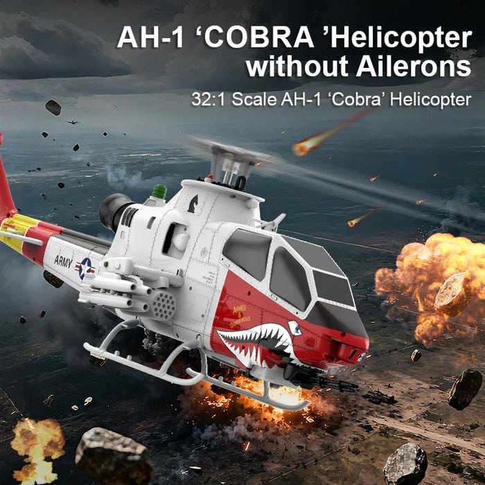 YUXIANG F112S AH-1 Cobra 9CH remote controller HD display telemetry
