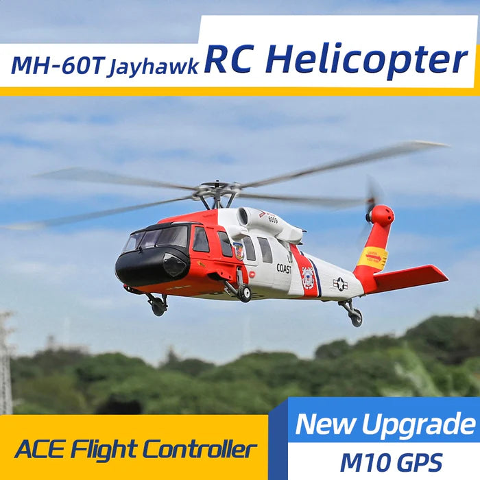 FLYWING MH-60T Jayhawk military scale RC helicopter detailed fuselage side profile