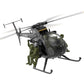 YUXIANG F118S MH-6 Little Bird 1/16 scale 250-class RC helicopter full body view