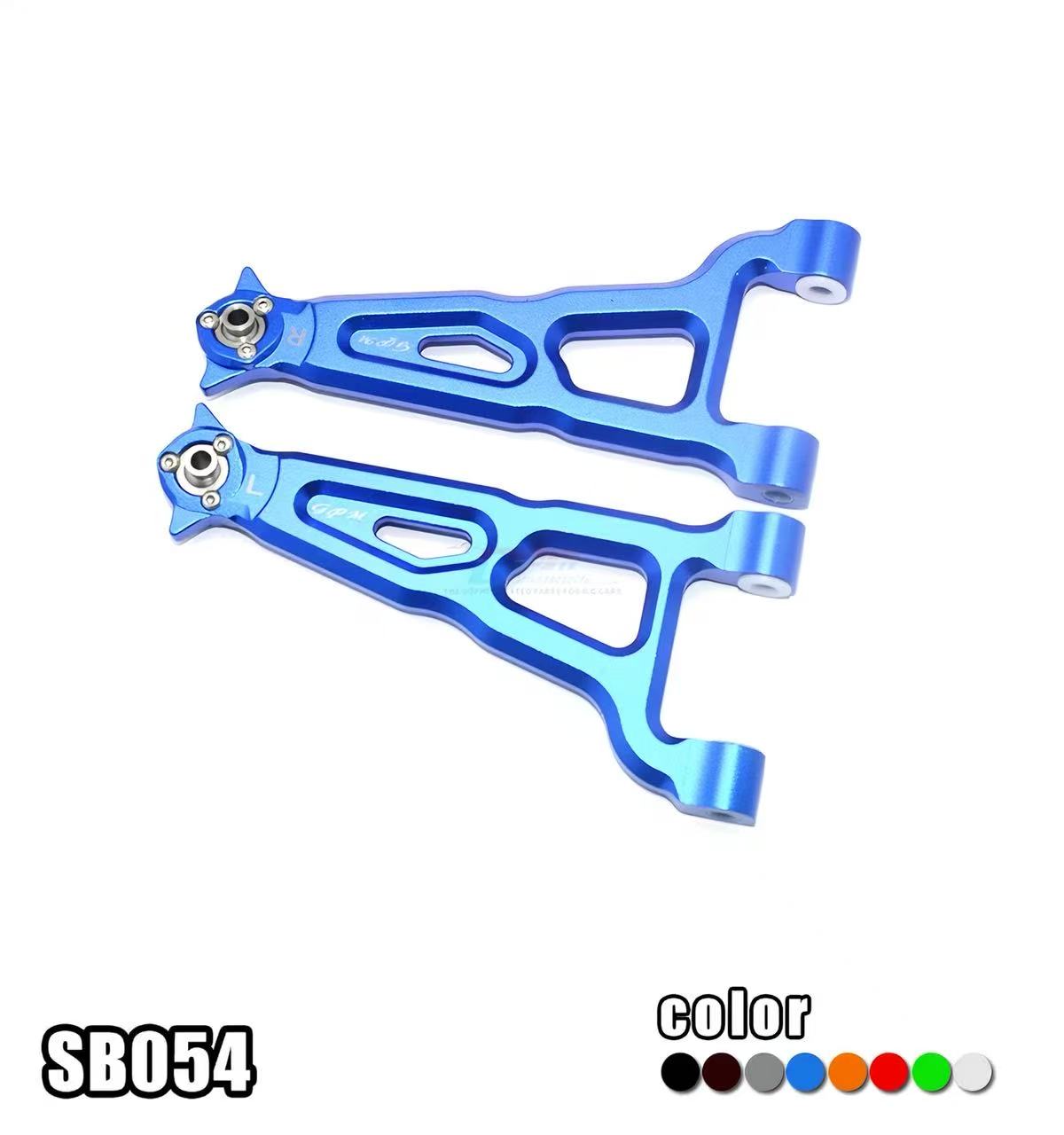TRACTION Hobby KM Challenger 1/6 Scale 4WD Solid Rear Axle RC Desert Truck — ARTR / RTR Aluminum Front Upper A-Arms (Pair) SB054 - RC Car | FUNYAT