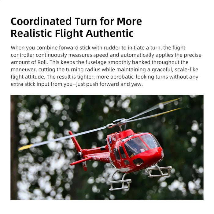 FLYWING AS350 RC Helicopter 470 Class ACE Flight Controller 6CH GPS LED Light RTF - RC Helicopter | FUNYAT