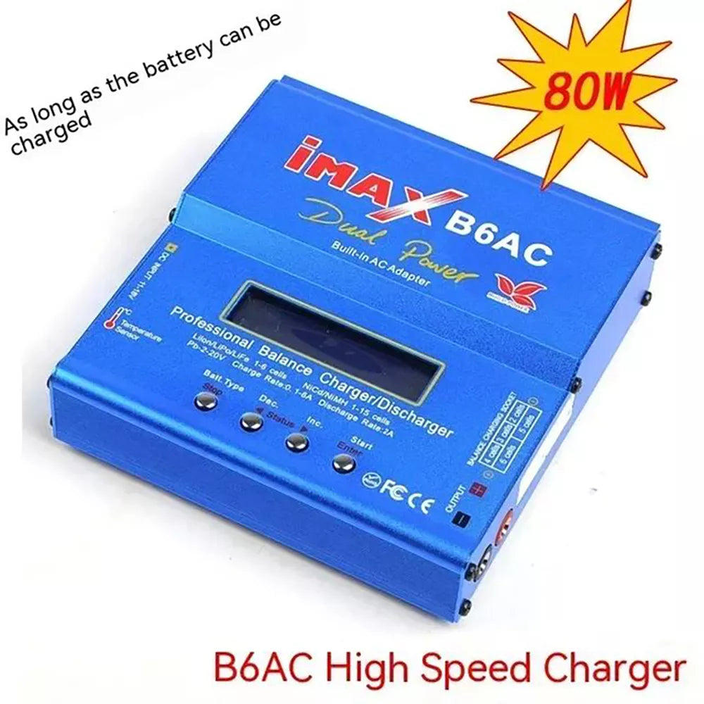 TRACTION Hobby KM Challenger 1/6 Scale 4WD Solid Rear Axle RC Desert Truck — ARTR / RTR B6AC LiPo Battery Charger - RC Car | FUNYAT