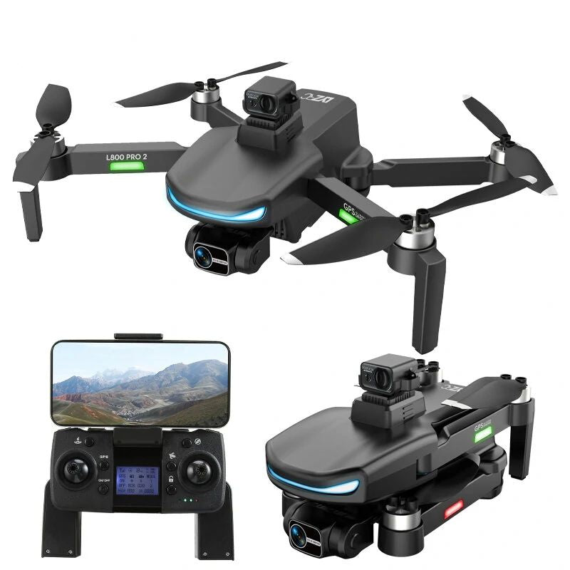 4K Drone 3-Axis Gimbal L800 Pro2 GPS Dual HD Drones 360° Obstacle Avoidance 5G WiFi RC Quadcopter