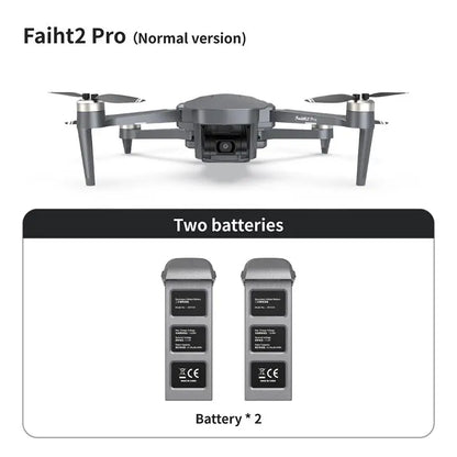 4K Drone Cfly Faith2 PRO 3-Axis Gimbal HD Camera 360° Rotating Radar Obstacle Avoidance Quadcopter FUNYAT