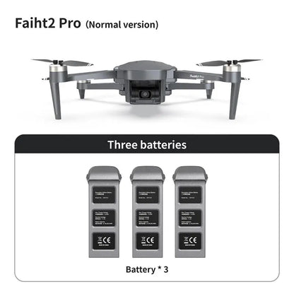 4K Drone Cfly Faith2 PRO 3-Axis Gimbal HD Camera 360° Rotating Radar Obstacle Avoidance Quadcopter FUNYAT