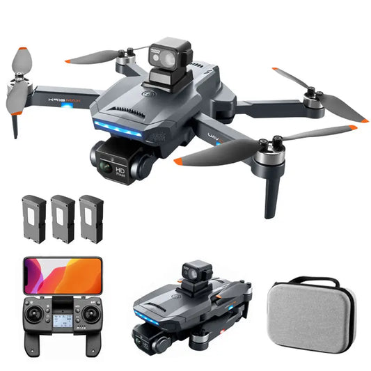 4K Drone K918 MAX Professional Obstacle Avoidance Dual HD Camera Brushless FPV 1.2KM GPS 5G Wifi Foldable Quadcopter FUNYAT