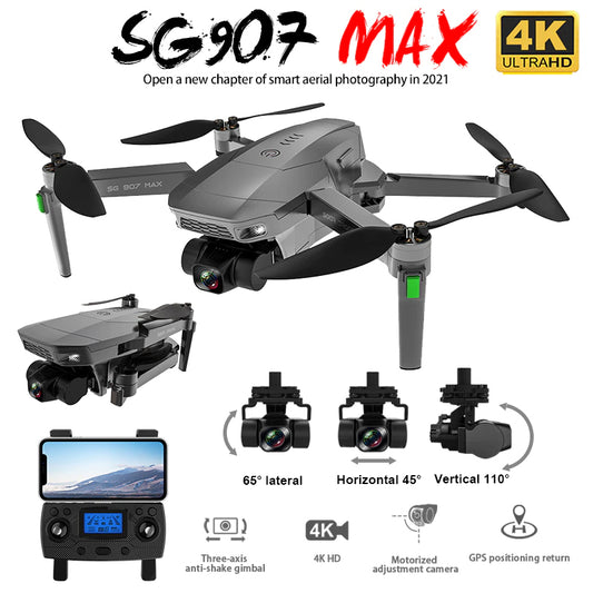 4K Drone ZLL SG907 MAX 5G WIFI FPV GPS HD Camera 3-Axis Gimbal Brushless Foldable Professional RC Quadcopter