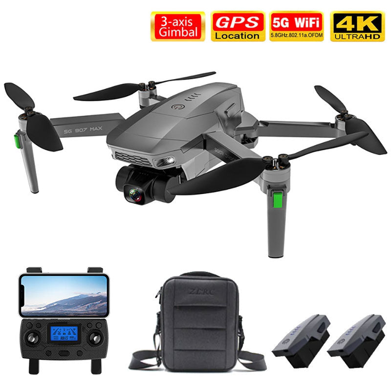 4K Drone ZLL SG907 MAX 5G WIFI FPV GPS HD Camera 3-Axis Gimbal Brushless Foldable Professional RC Quadcopter