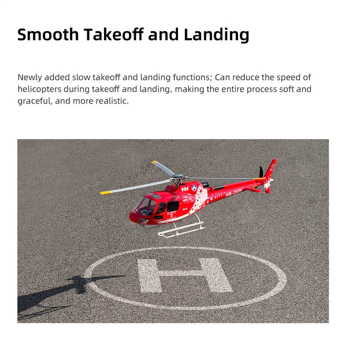 FLYWING AS350 RC Helicopter 470 Class ACE Flight Controller 6CH GPS LED Light RTF - RC Helicopter | FUNYAT
