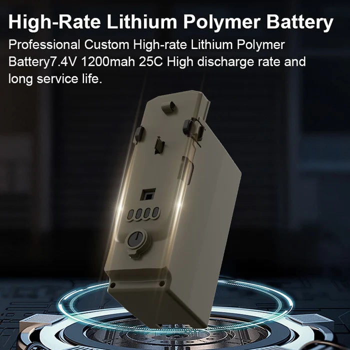 YUXIANG F112S 7.4V 1200mAh LiPo battery Type-C smart charging
