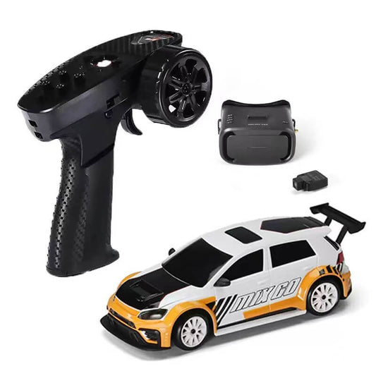 SNICLO MG051 1/43 Mini 4WD RC Drift Car with Fully Proportional Throttle & Steering, Up to 19 km/h, AX8 2.4GHz Controller, RTR & FPV Set Options orange FPV Set - rc car,rc truck | FUNYAT