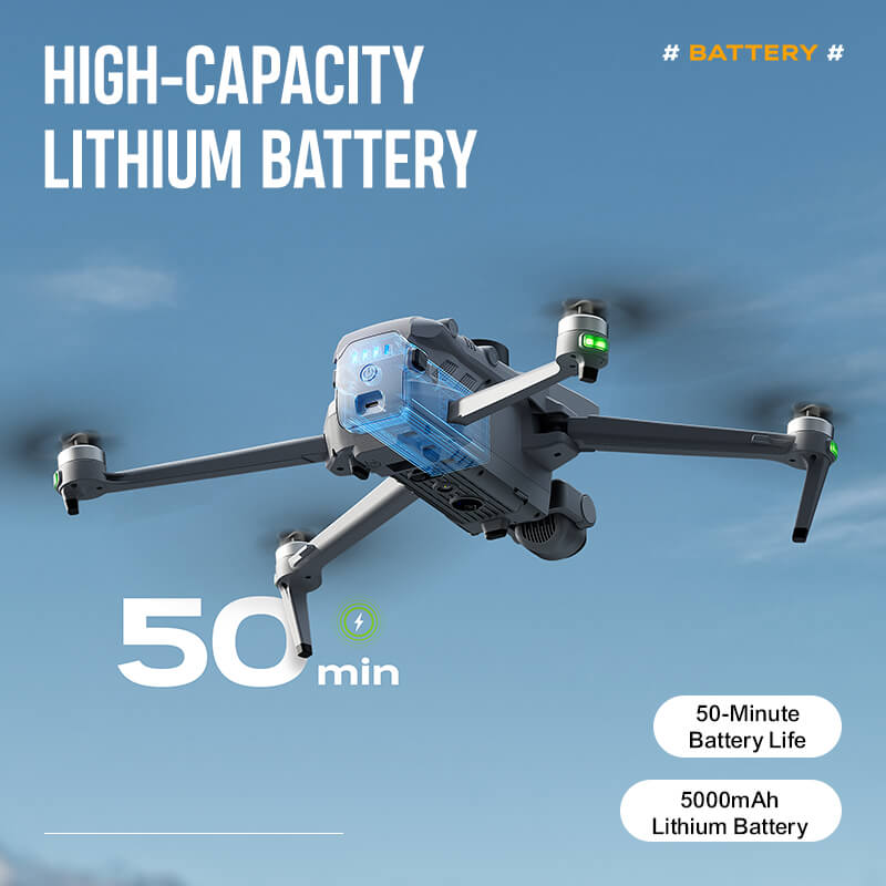 SMRC WING100 8K GPS Drone – 3-Axis Gimbal, Obstacle Avoidance, 5G, Optional Screen Remote - Drone | FUNYAT