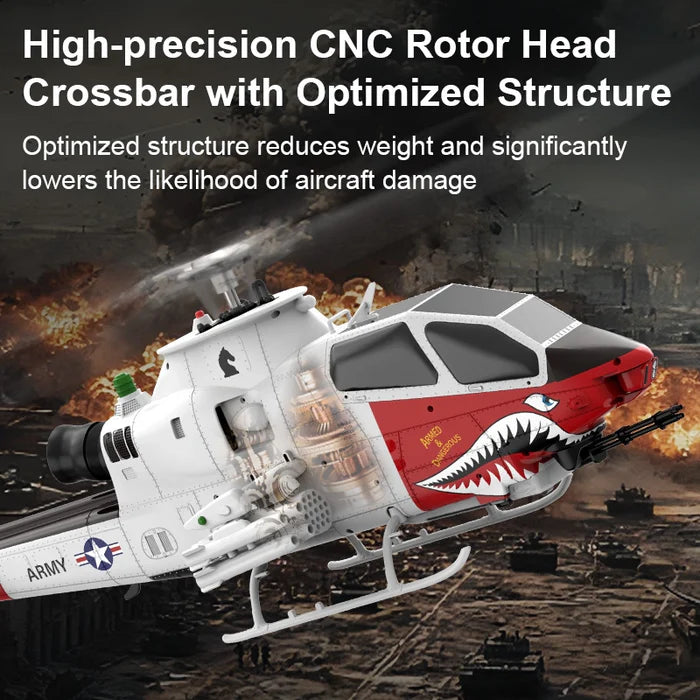 YUXIANG F112S AH-1 Cobra outdoor GPS mode flying stability
