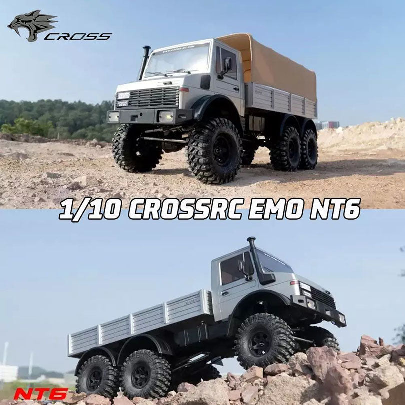 CROSSRC EMO NT6 Simulation Unimog 6WD 6x6 110 RC Car Off-Road Crawler Vehicle RTR FUNYAT