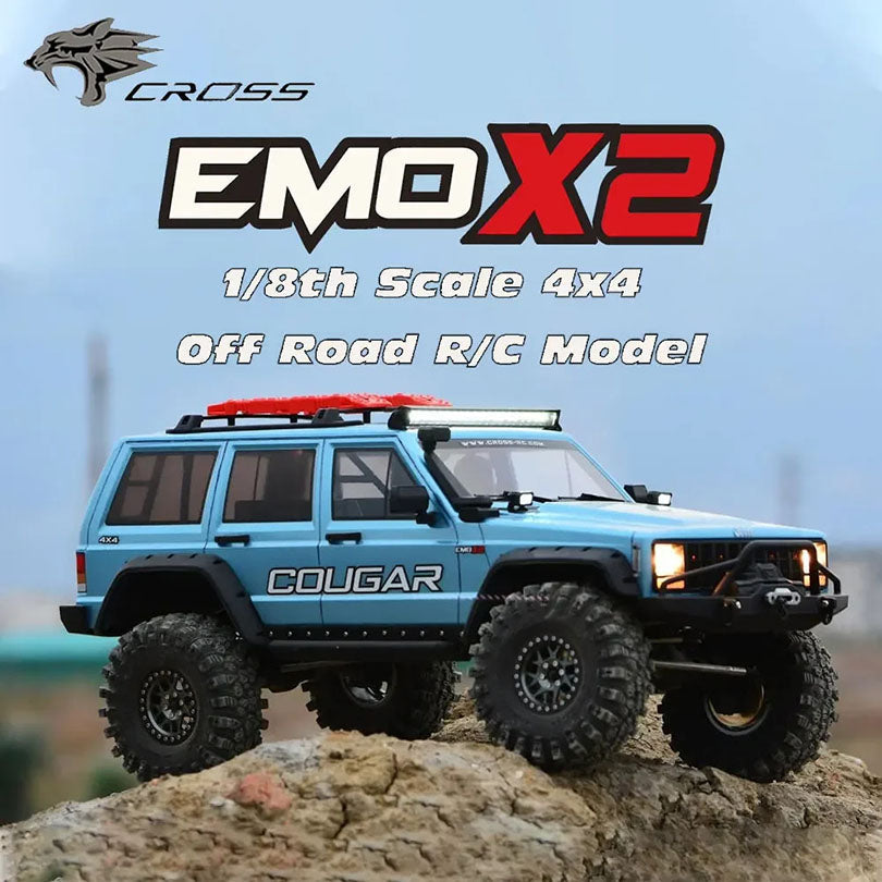 CROSSRC EMO X2 Jeep Grand Cherokee 4WD RC Car 1/8 Climbing Crawler Off Road Vehicle