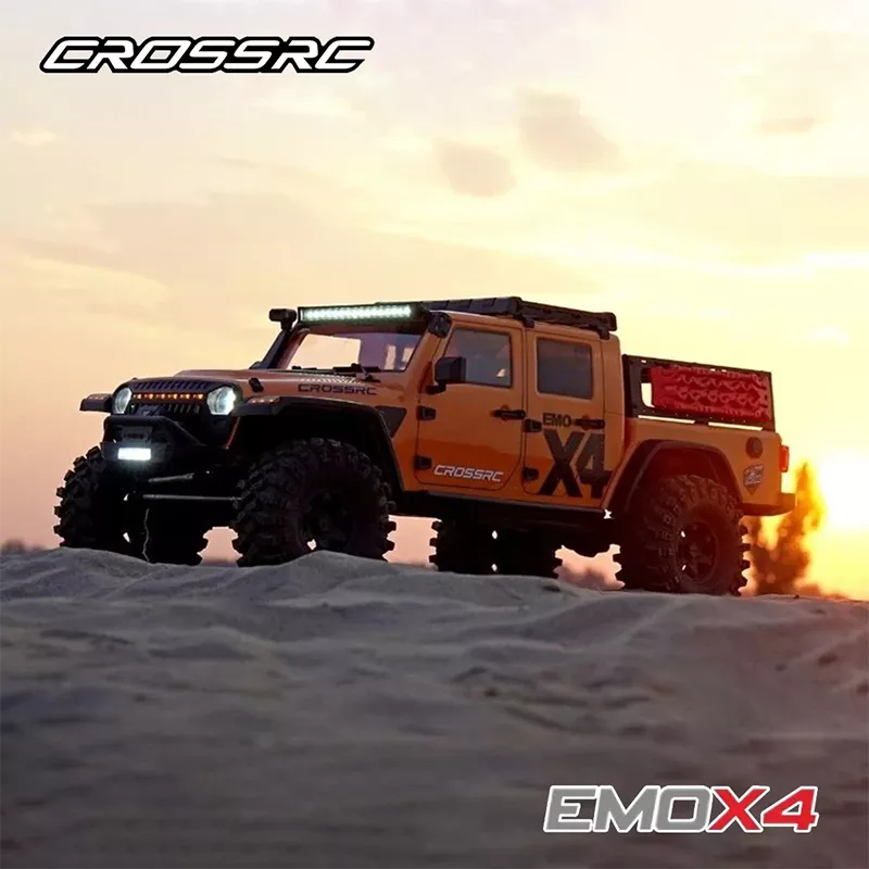 CROSSRC EMO X4 Big Leopard RC Car 4WD RTR 1:8 Climbing Crawler Off Road Rescue Vehicle