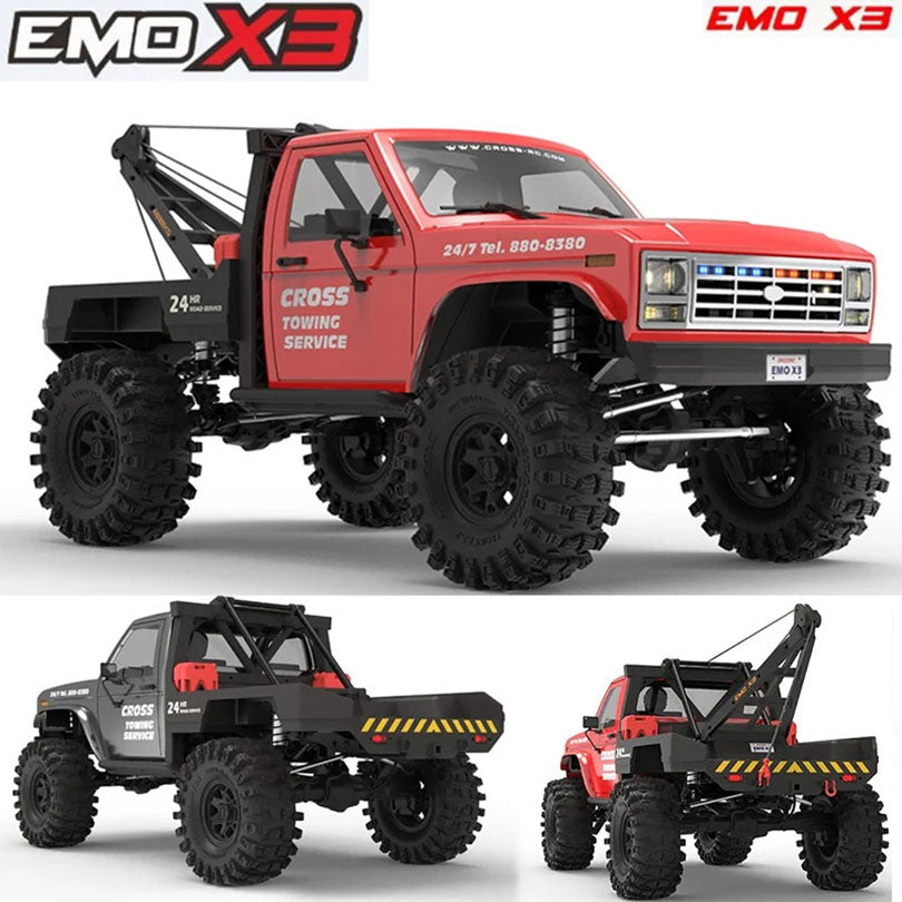 CROSSRC EMO X3 Northeastern Tigers 4WD RC Car 1/8 Climbing Crawler Off Road Rescue Vehicle