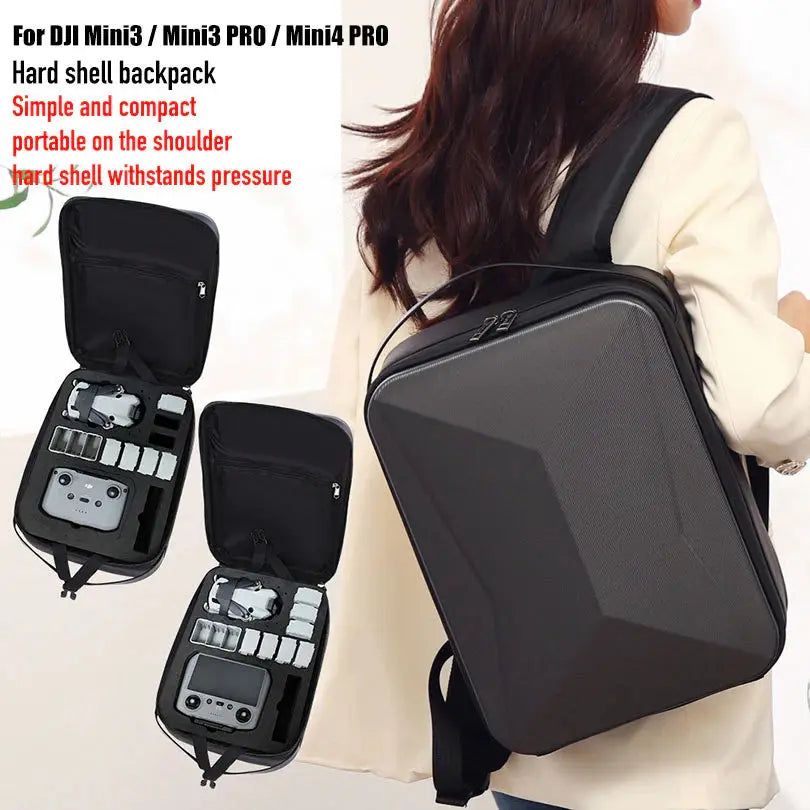 dji mavic mini 3 pro backpack DJI Mini 3 / Mini 3 Pro / Mini 4 Pro Drone Backpack Hard Shell Case
