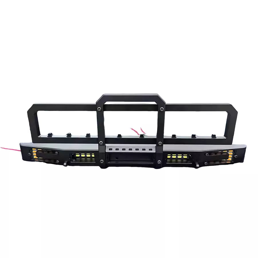 CROSSRC EMO XX XXL 1/6 RC Crawler Metal Front Bumper LED Light Mod Accessory Metal front bumper + LED lights (assembled) - ACCESSORIES | FUNYAT