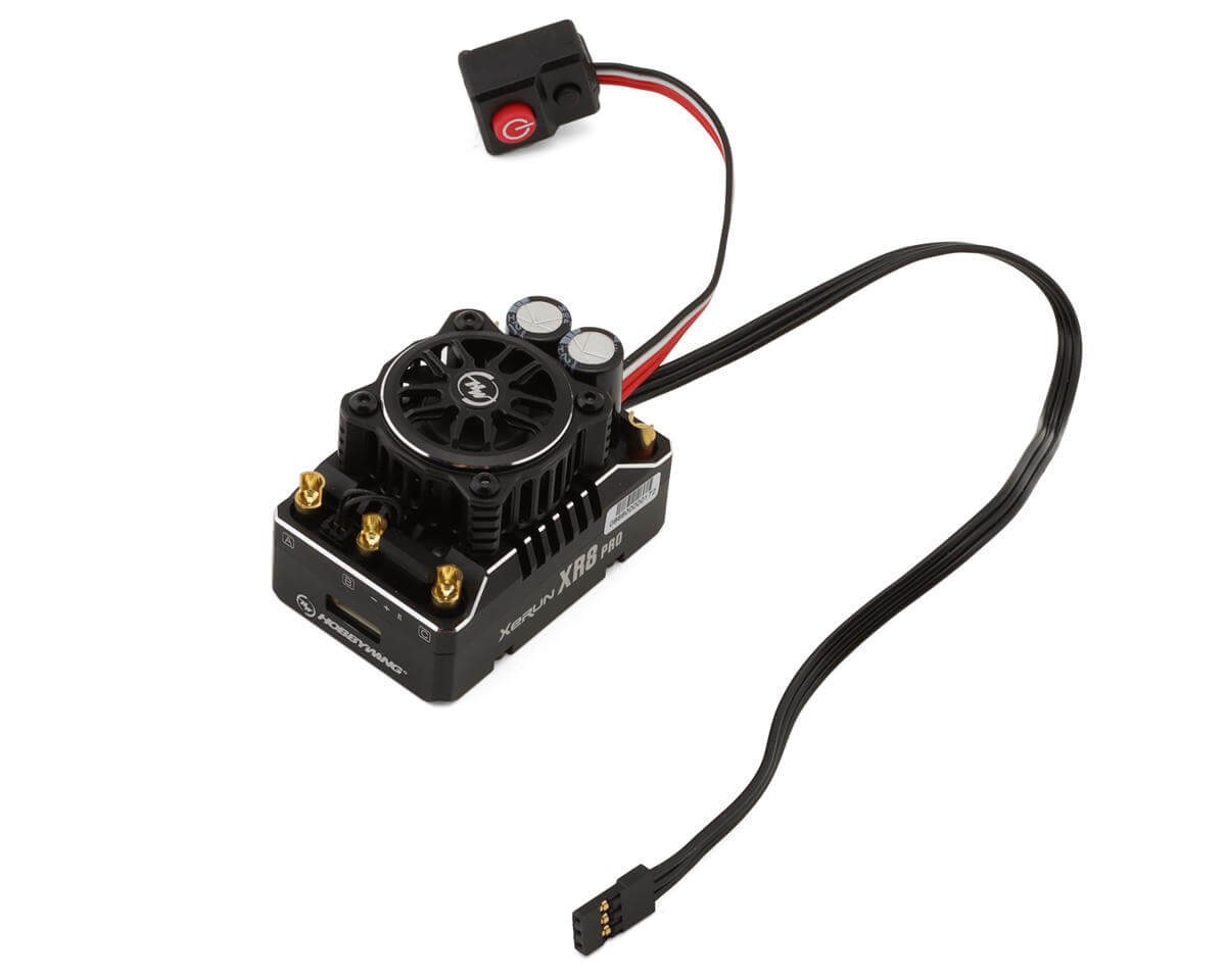 Hobbywing XeRun XR8 Pro G3 200A 2-4S Sensored Brushless ESC for 1/8 RC Buggy & Truggy - RC Car Parts | FUNYAT