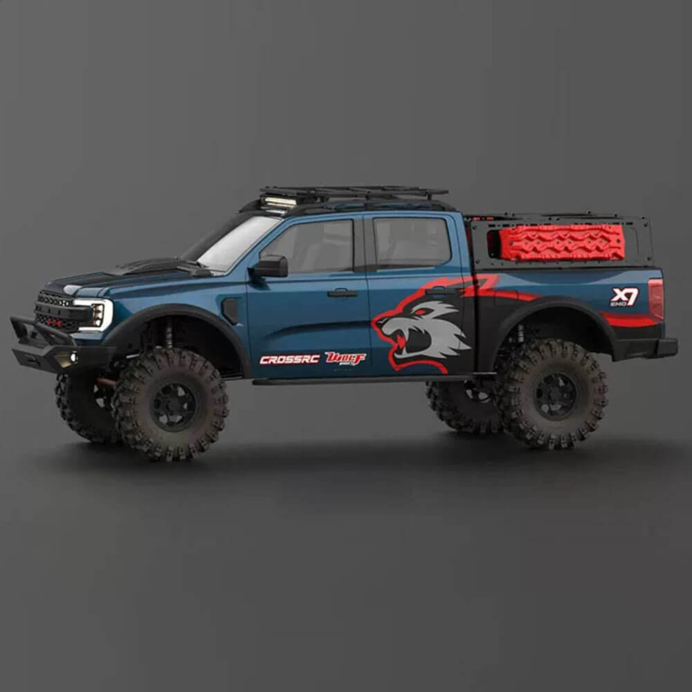 CROSSRC EMO X7 Blue 4WD Brushless RTR Version Prism Blue-Black Body Color
